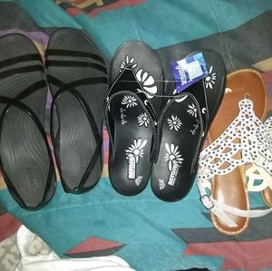 Women's clothing and shoes.